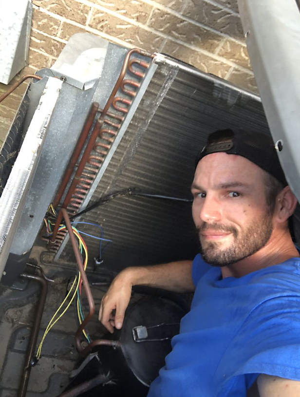 2Cool HVAC technician at work